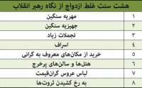 هشت سنت غلط ازدواج از نگاه رهبر انقلاب